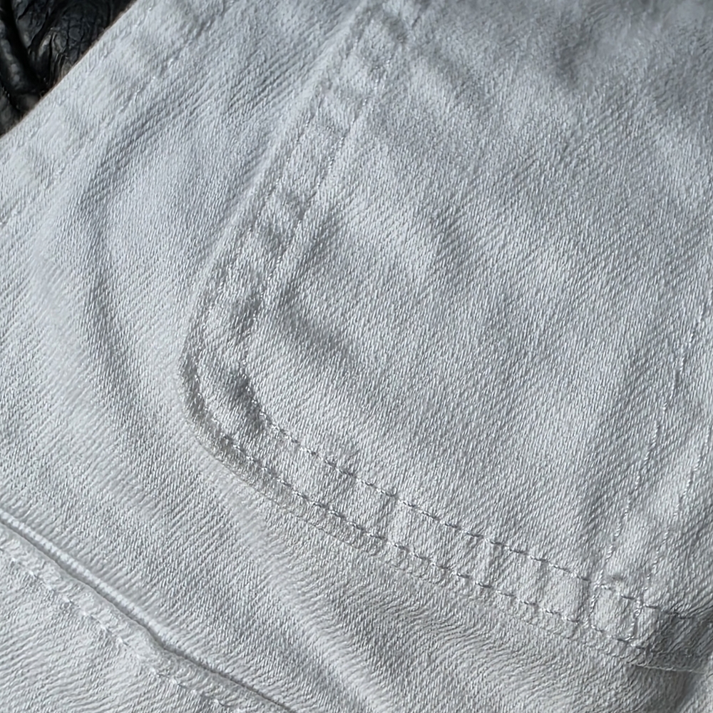 GAP Denim Womens Optic White Cuffed Hem Shortall Overalls Size XS Extra Small - Picture 16 of 16